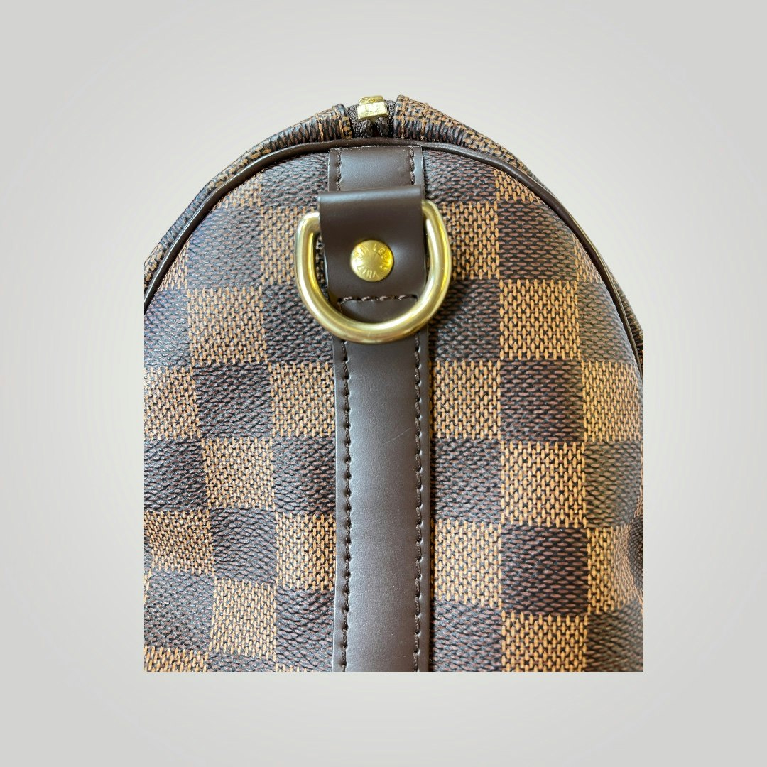 Louis Vuitton Pte-owned Speedy Bandoliere 25 Damier Ebene