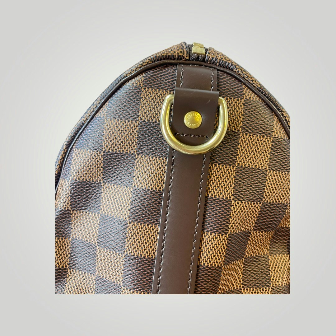Louis Vuitton Pte-owned Speedy Bandoliere 25 Damier Ebene