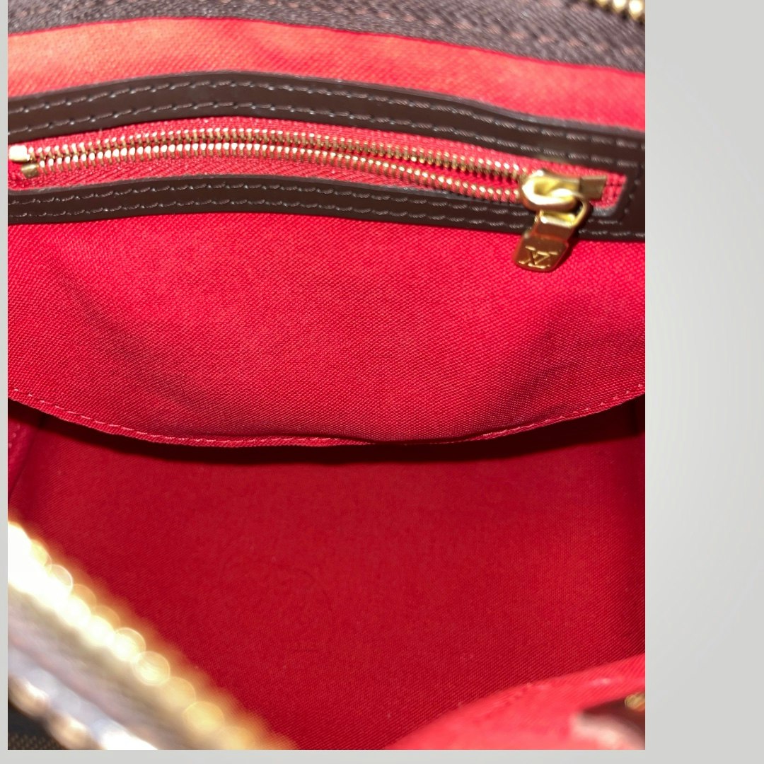 Louis Vuitton Pte-owned Speedy Bandoliere 25 Damier Ebene