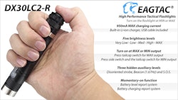 EAGTAC DX30LC2-R 1160 LM USB