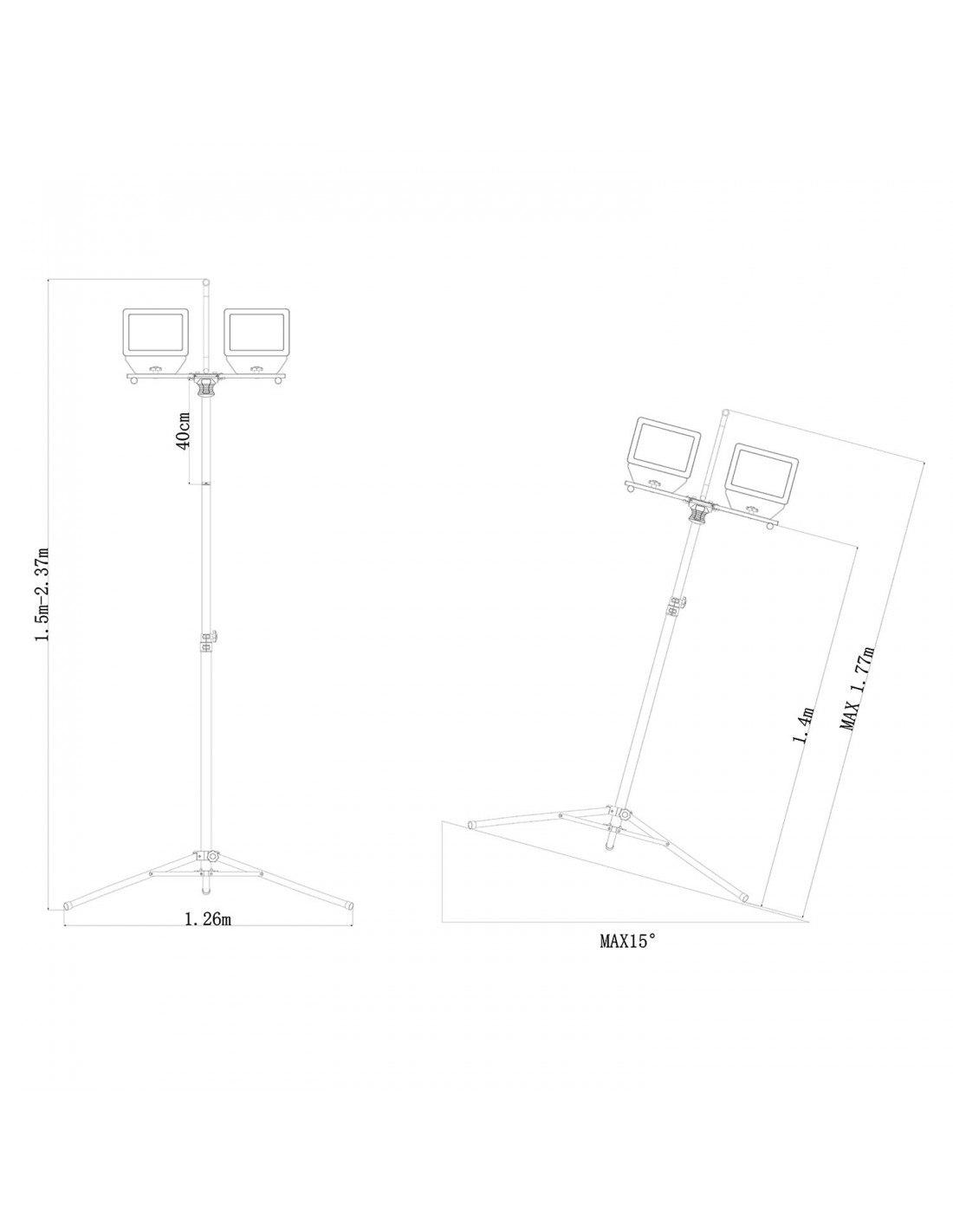 Velamp Arbetslampa 17,000 Lumen