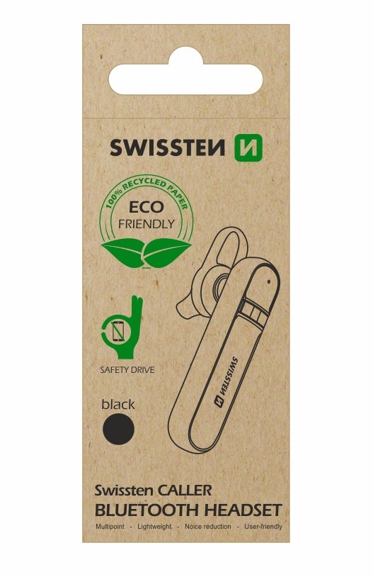 SWISSTEN BLUETOOTH HEADSET CALLER Svart