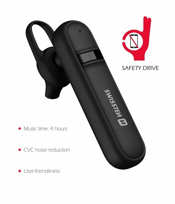 SWISSTEN BLUETOOTH HEADSET CALLER Svart