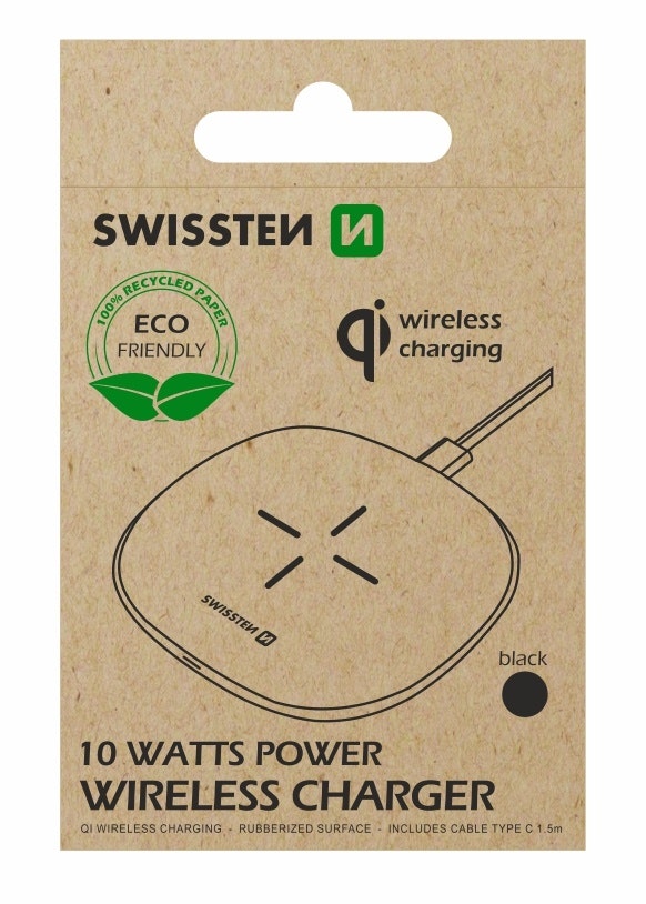 SWISSTEN WIRELESS CHARGER 10W Svart