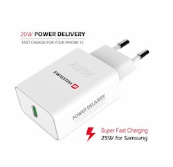 SWISSTEN Adapter USB-C, Vit