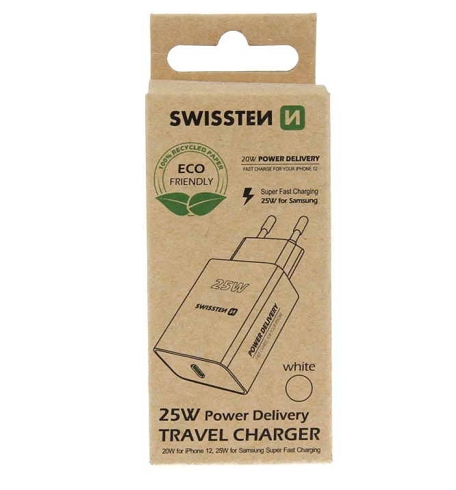 SWISSTEN Adapter USB-C, Vit