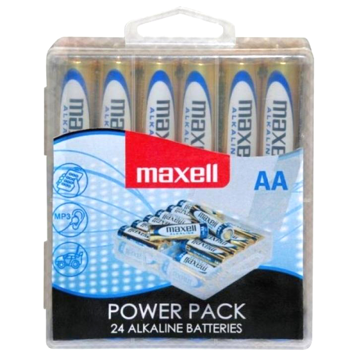 Maxell Batterier AA 24p