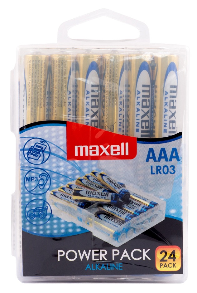 Maxell Batterier AAA 24p