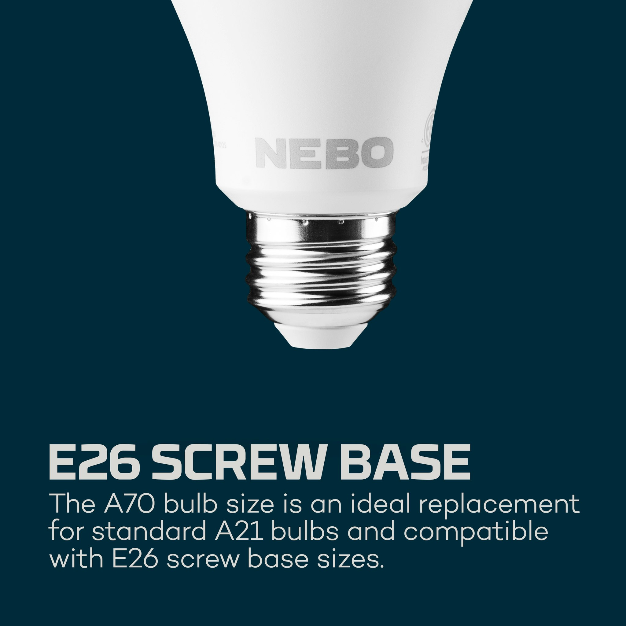 NEBO Blackout Bulb E27 850LM