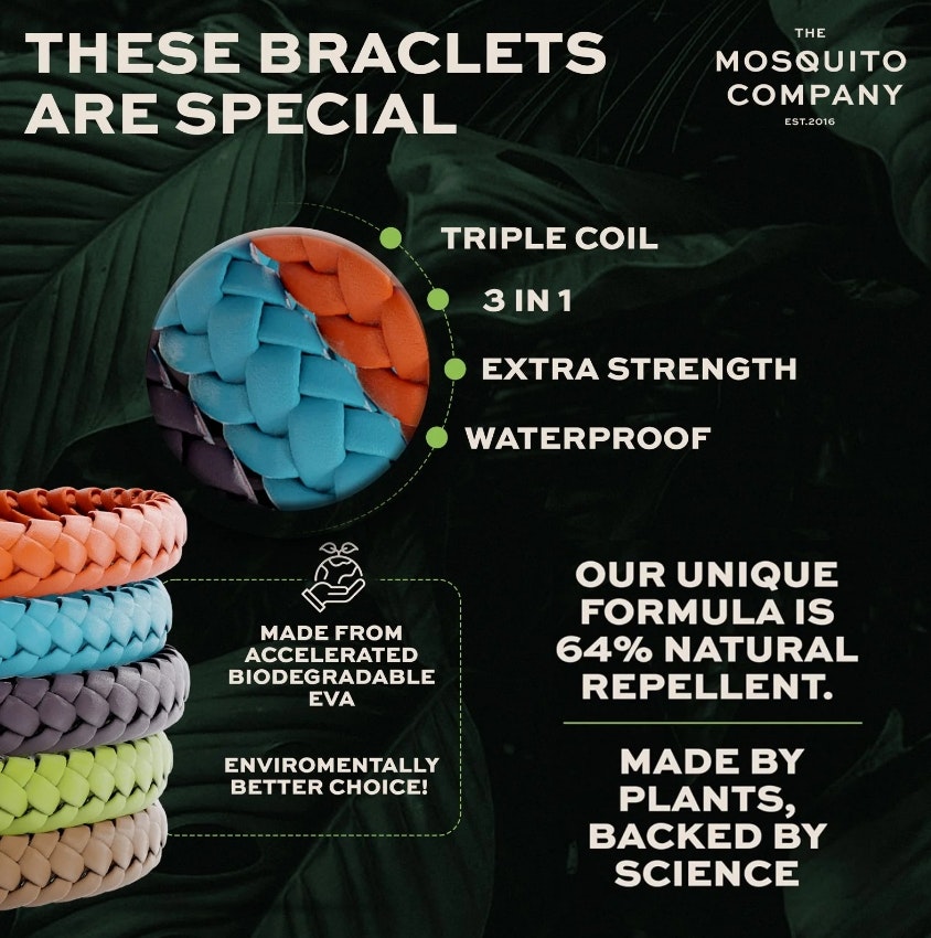 The Mosquito Company - Myggarmband Läder