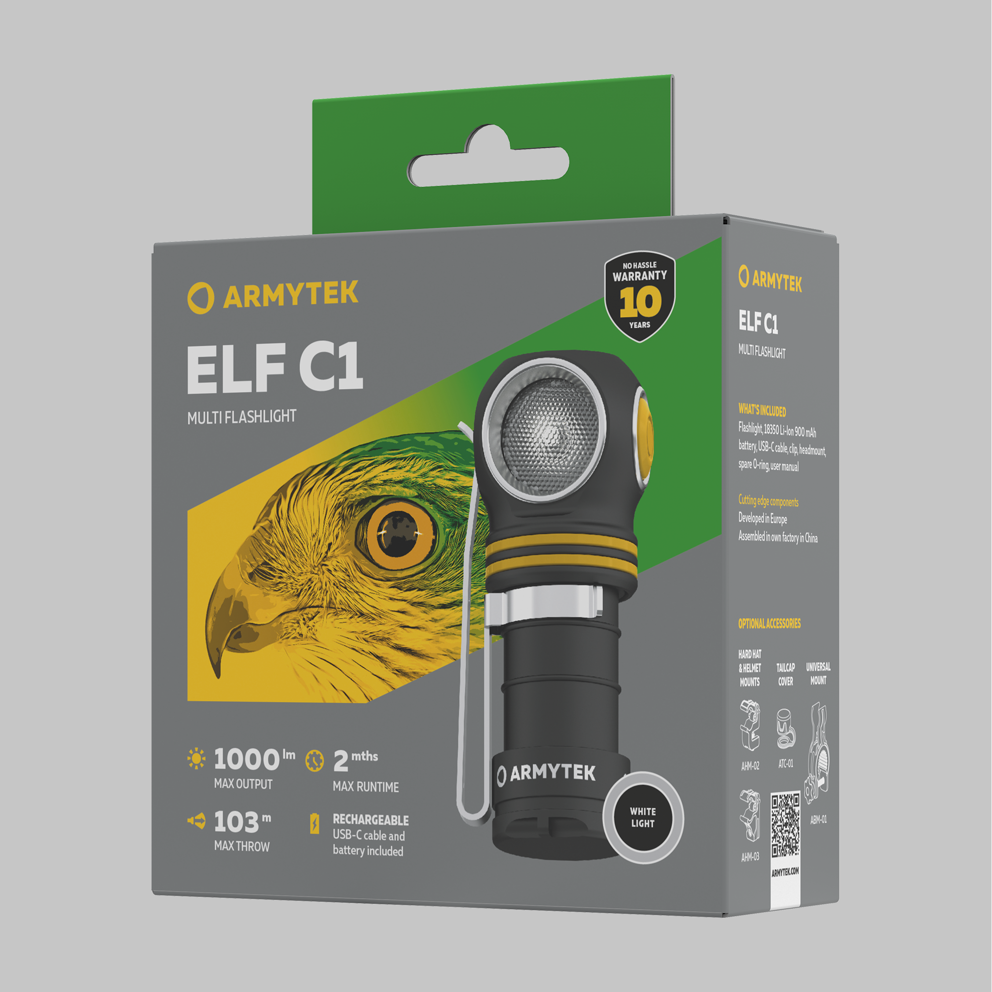 Armytek Elf C1 USB-C 1000 Lumen