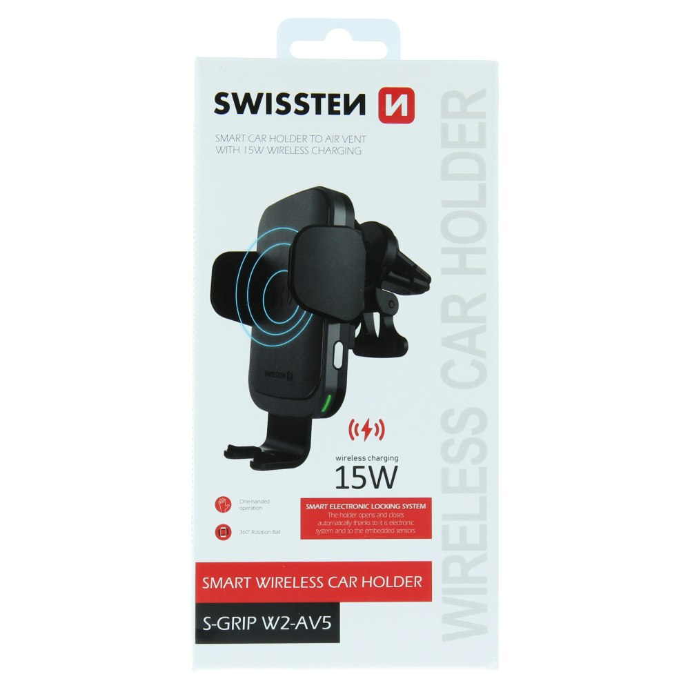 Swissten Car Holder Wireless Charge Airvent