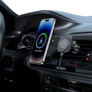 Swissten Magnetic Car Holder Wireless Charge Airvent