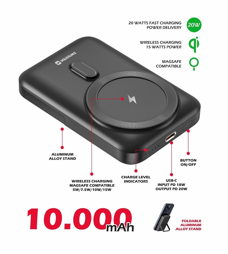 Swissten Magsafe 20W 10000mAh