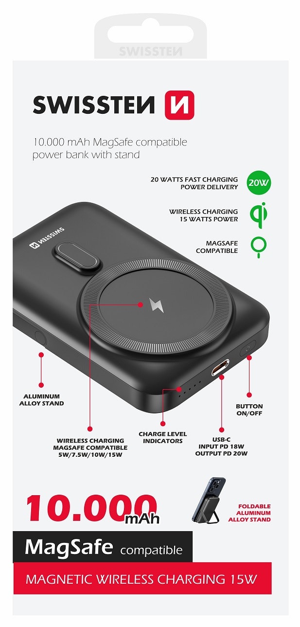 Swissten Magsafe 20W 10000mAh