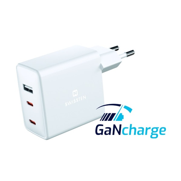 Swissten GaN Travel charger USB-C/USB