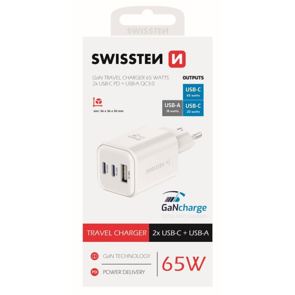 Swissten GaN Charger 65W