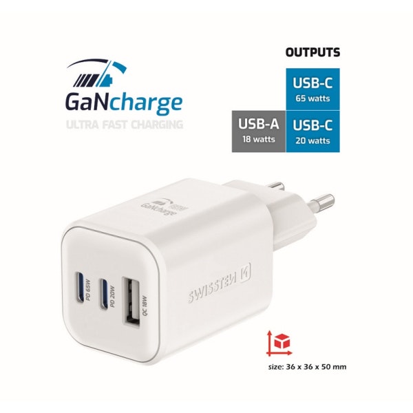 Swissten GaN Charger 65W