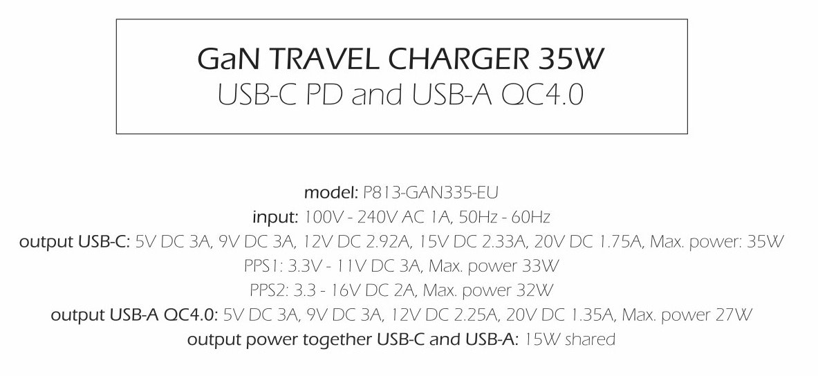 Swissten GaN Charger 35W