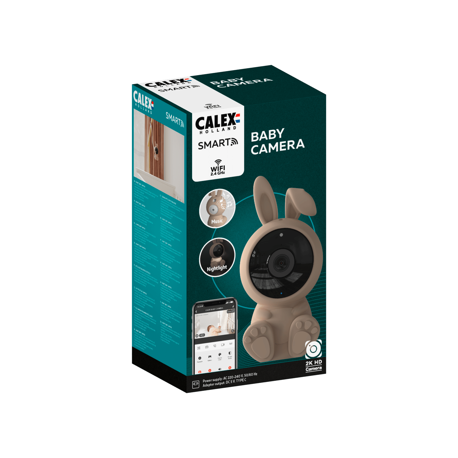 Calex Smart Baby Camera Full HD 1080P
