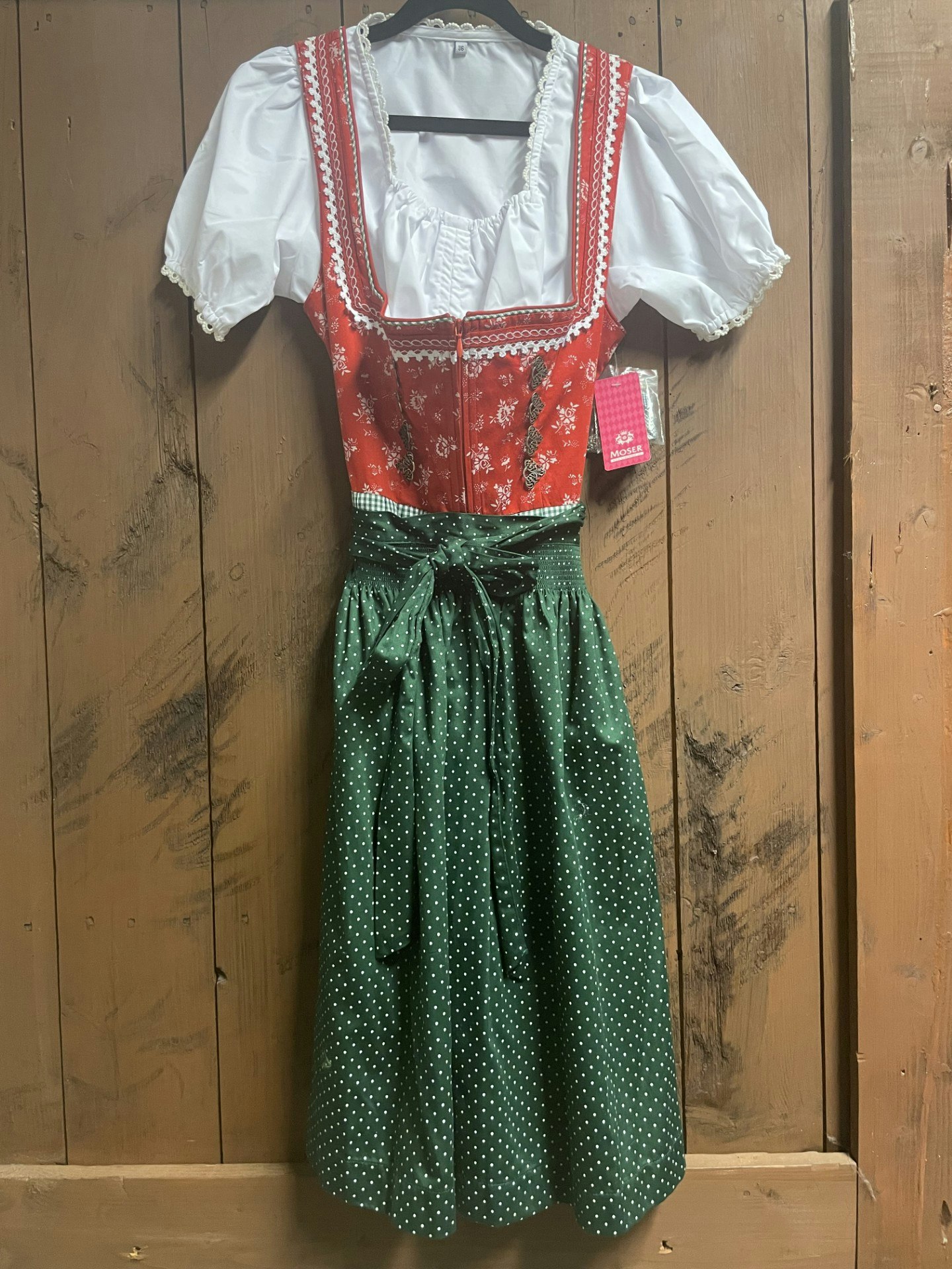 Moser "Leni " , Grön/röd