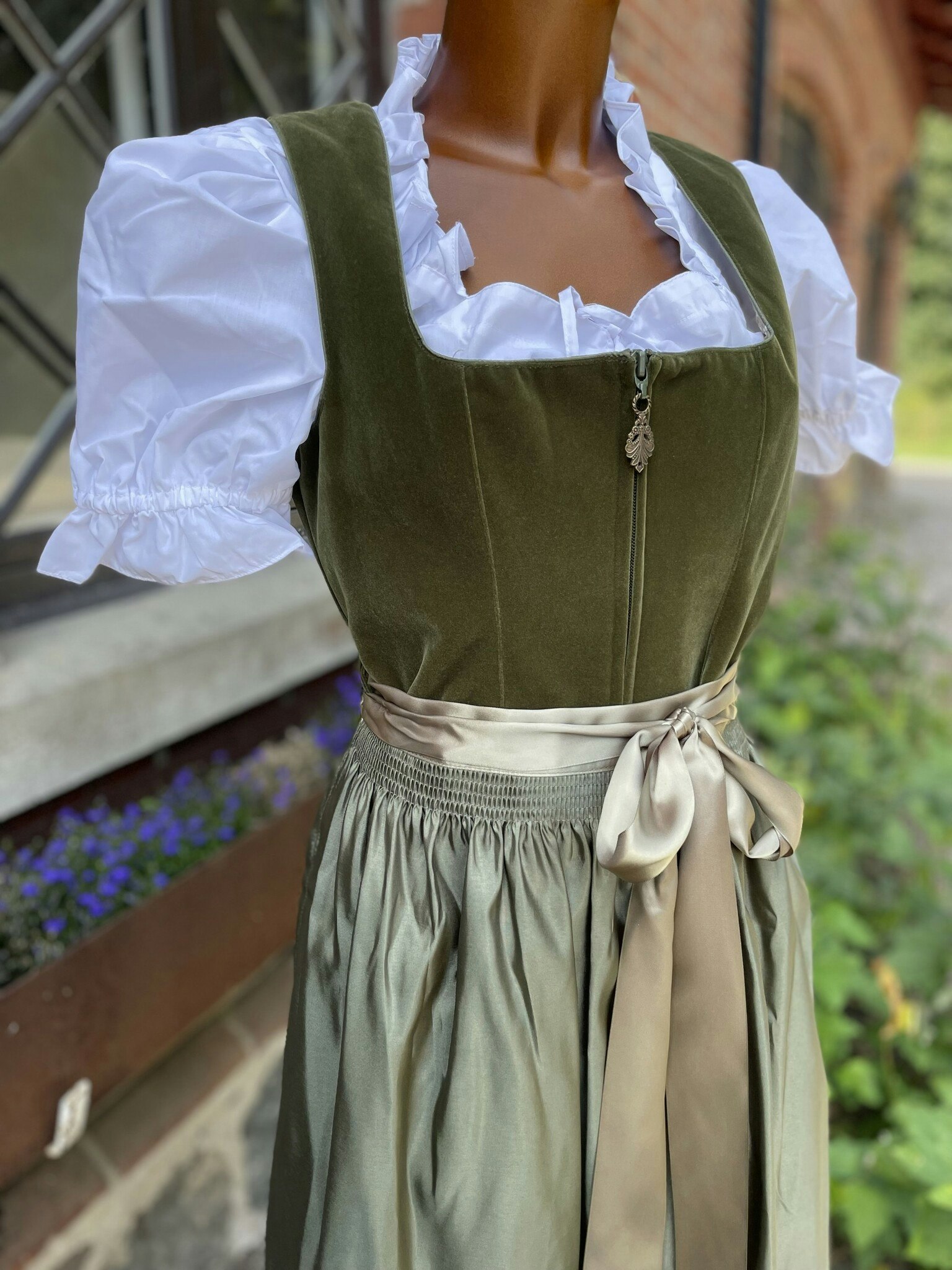 MarJo Trachten "Clara" Dirndlklänning , moos