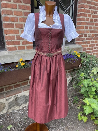 MarJo Trachten "Amerang " dirndlklänning , Mahagoni