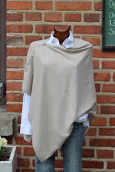 Brilliant cashmere poncho, flera färgställningar