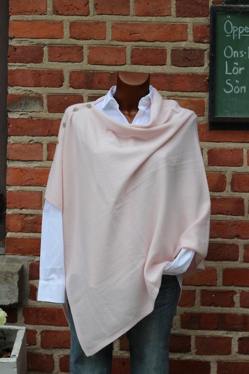 Brilliant cashmere poncho, flera färgställningar