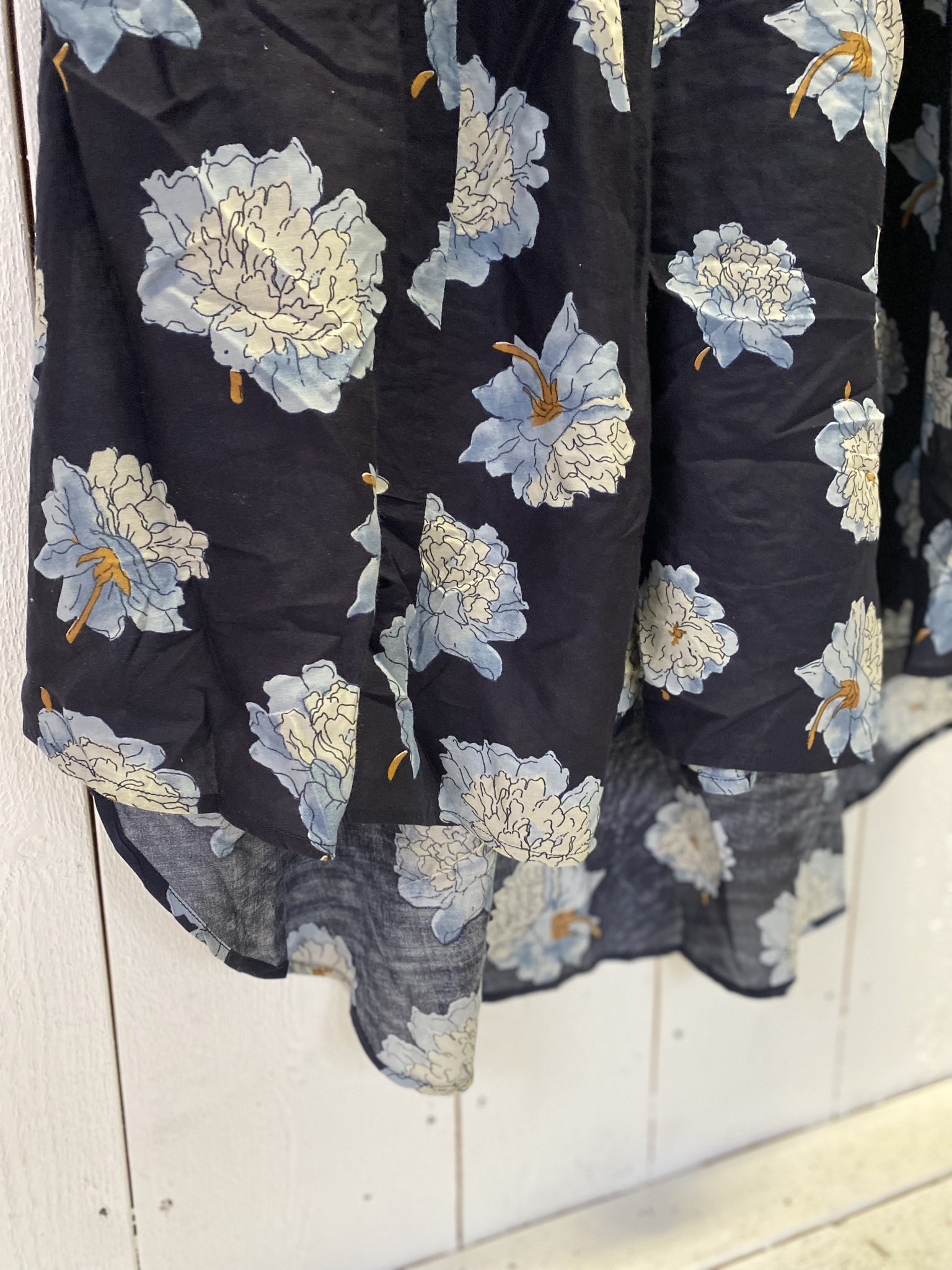 Gossip Långklänning"Deedee" marinblå blommig
