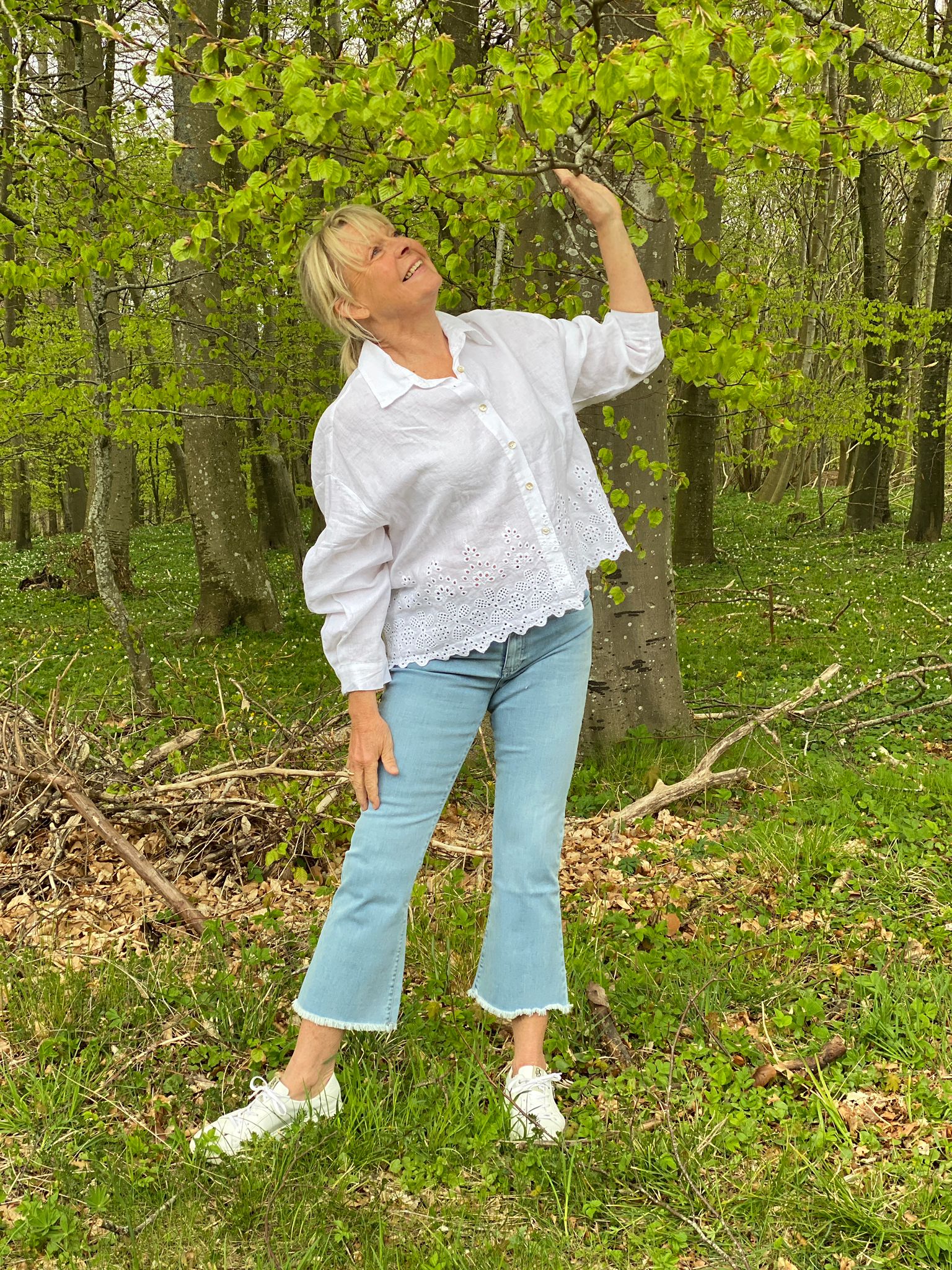Lois Jeans "Marbella Boot Cropped " ljus jeans , fransar nedtill