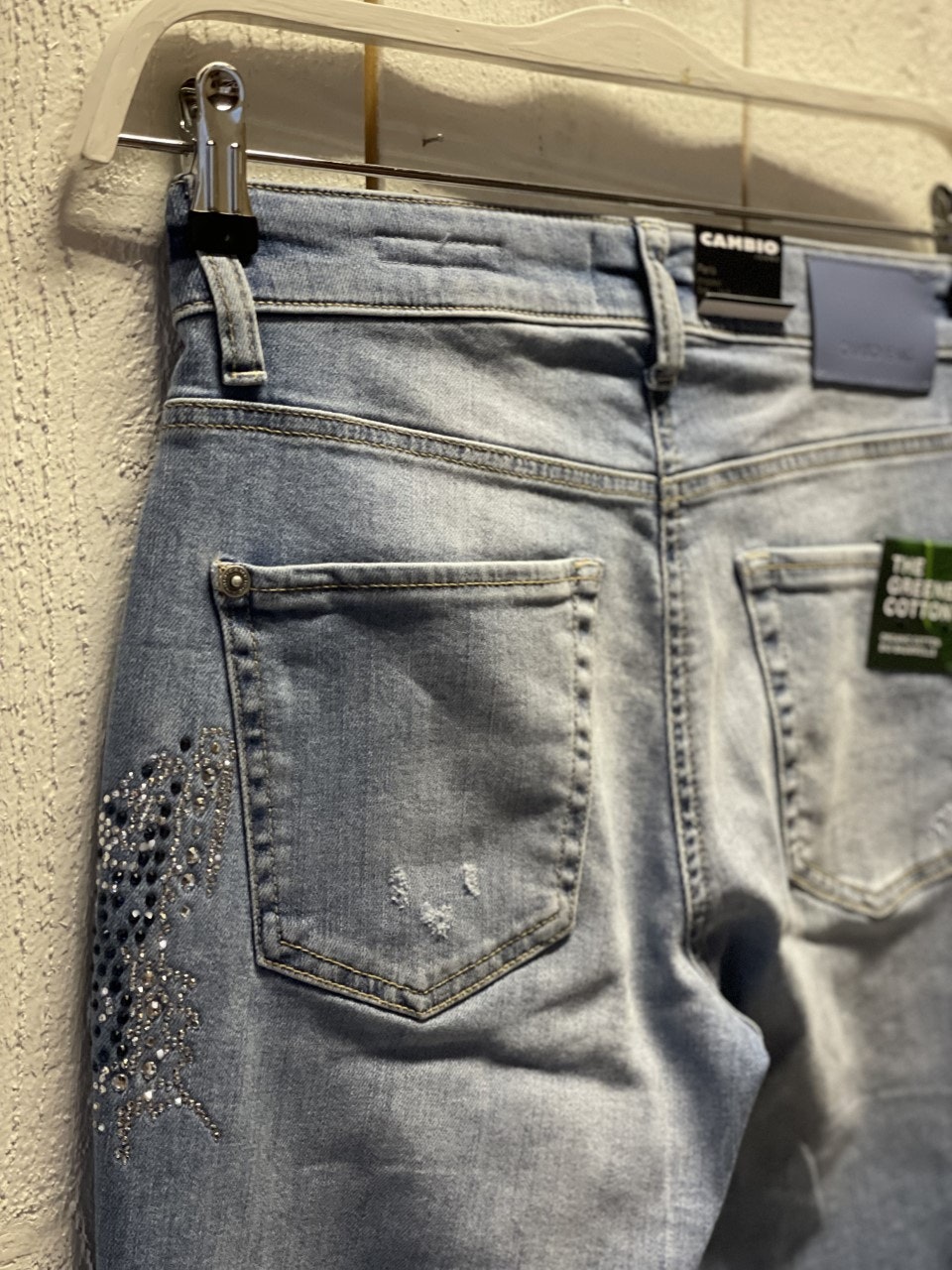 Cambio Jeans " Paris Cropped " Butterfly
