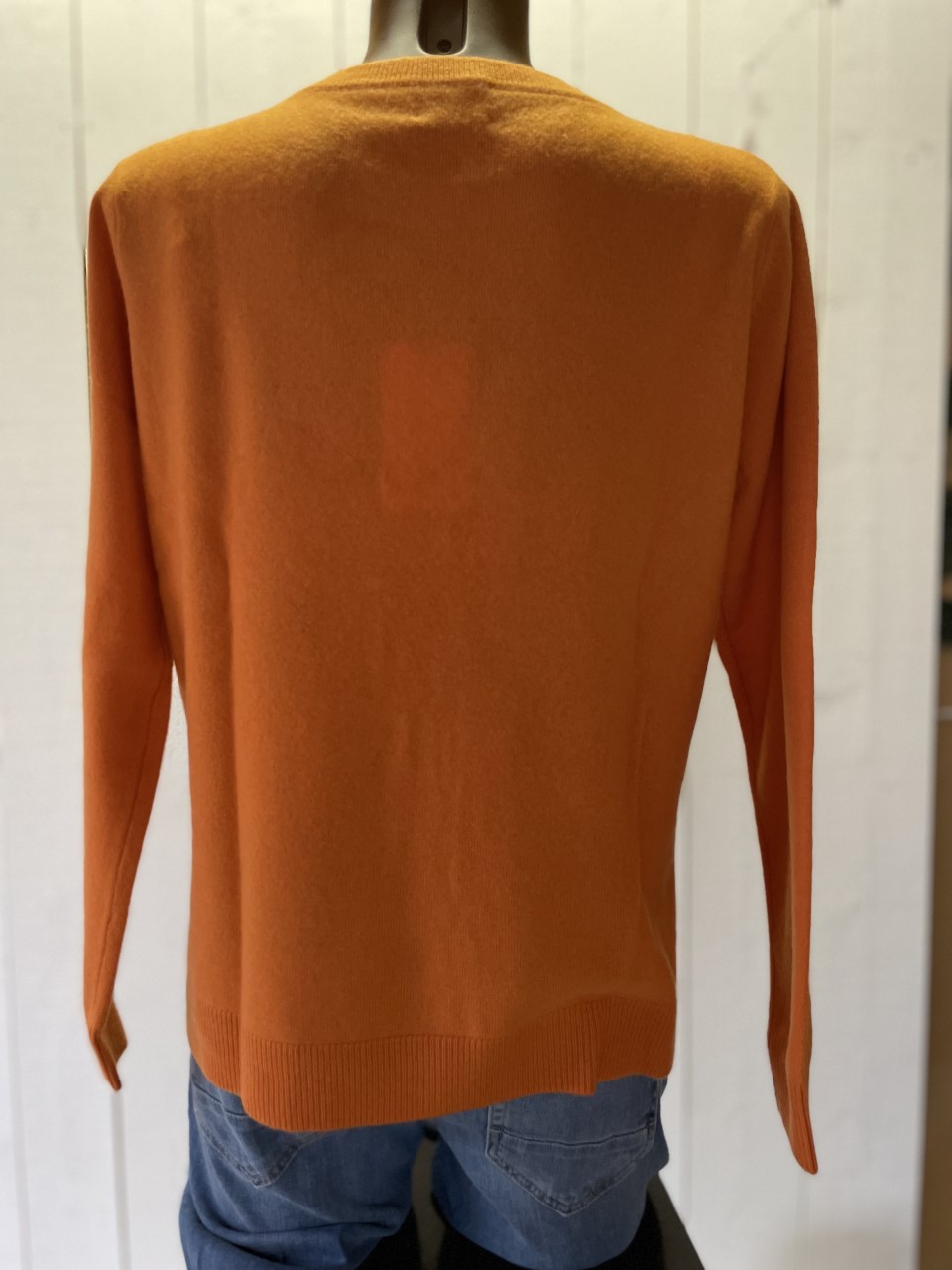 Rosas rundhalsad cashmere tröja " orange "