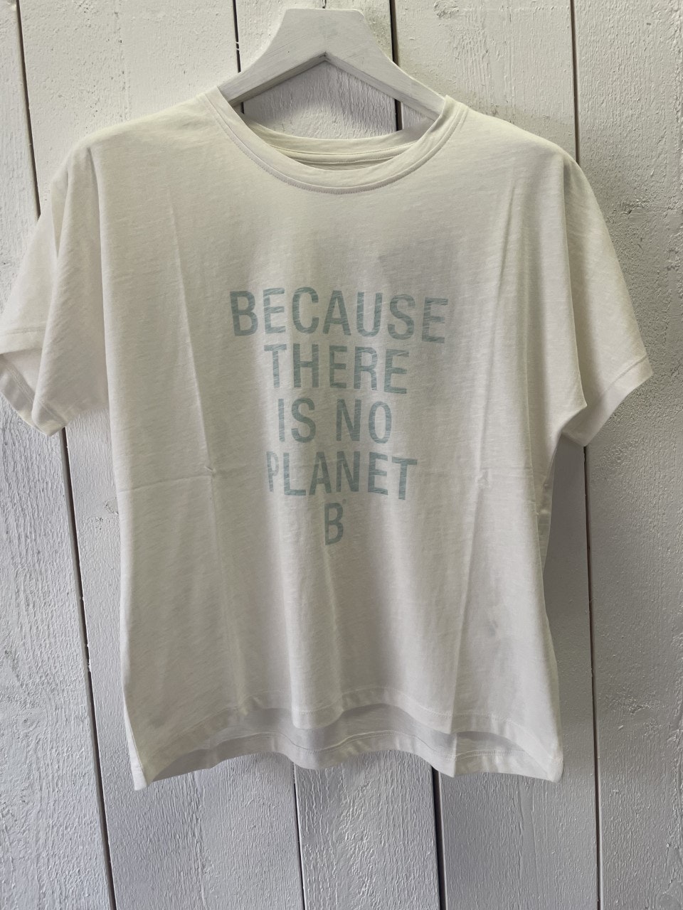 ECOALF t-shirt " Beacause there is no planet B " grön