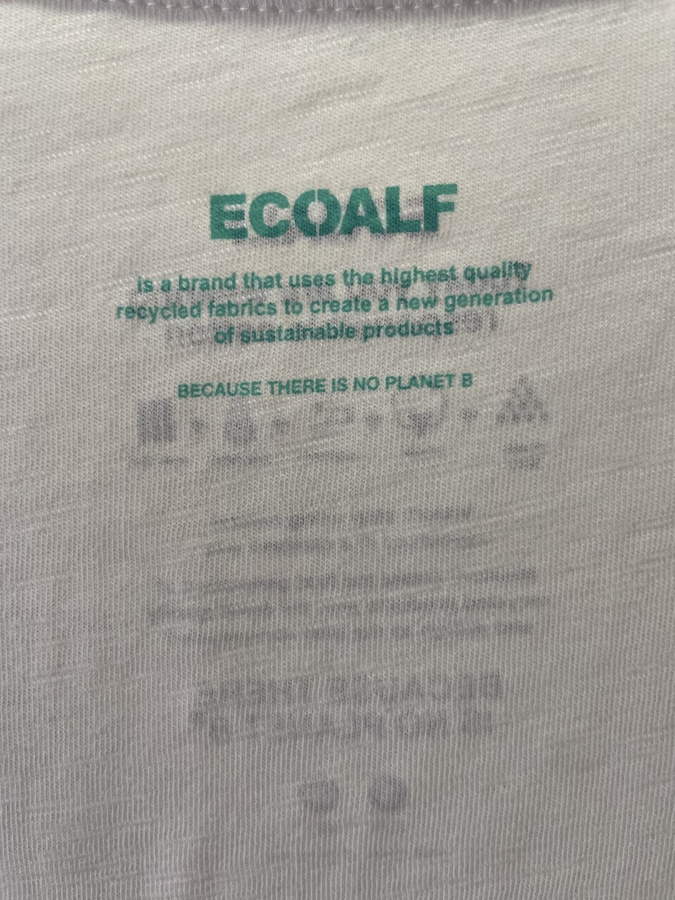 ECOALF t-shirt " Beacause there is no planet B " grön