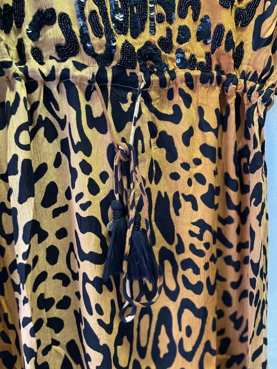 LOLA CASADEMUNT  " Leopard klänning " med kort ärm