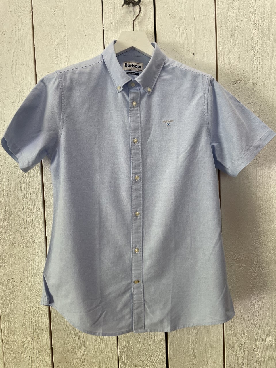 Barbour Kortärmad Oxtown Tailored shirt, sky