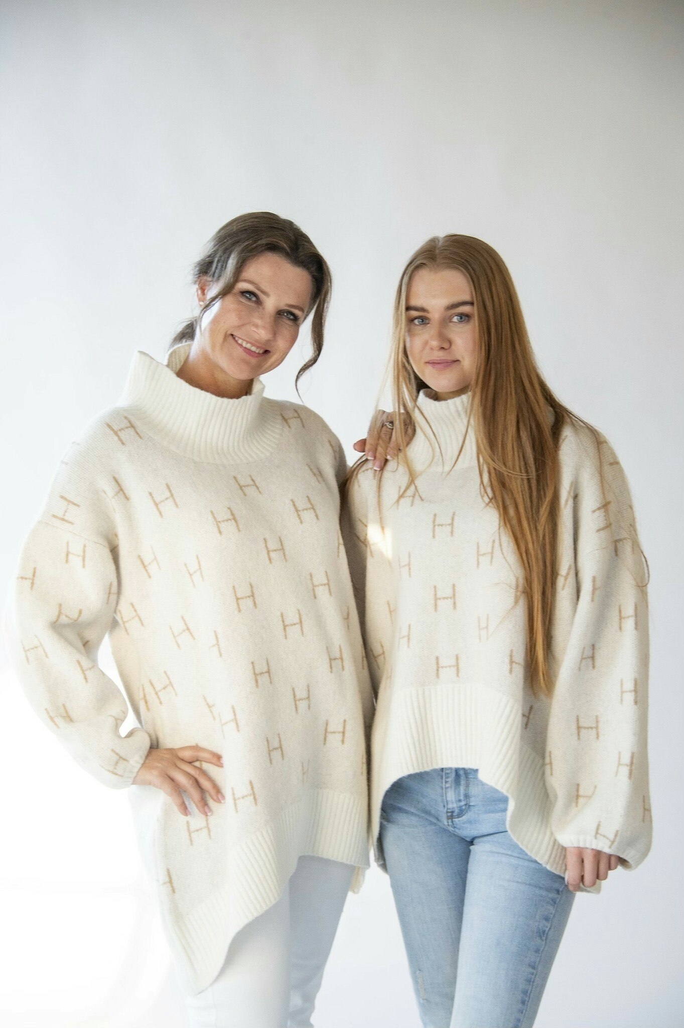 HÉST " Fam knit sweater " , Lång tröja / Klänning , Creme