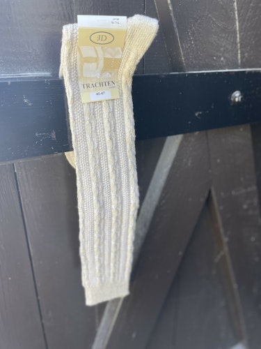 Knälång bomullsstrumpa