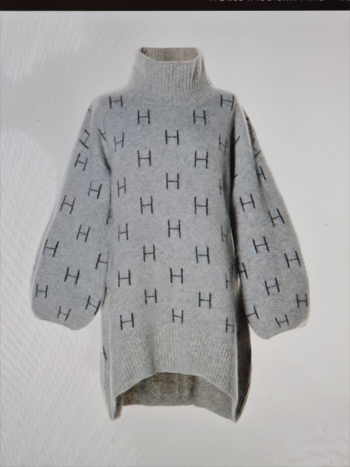 HÉST ”Fam knit sweater” lång tröja/klänning , Grå