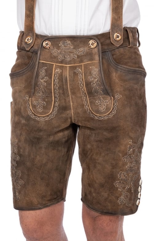 Lederhosen med hängslen " Horn " Stroh Maddox