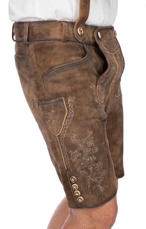 Lederhosen med hängslen " Horn " Stroh Maddox