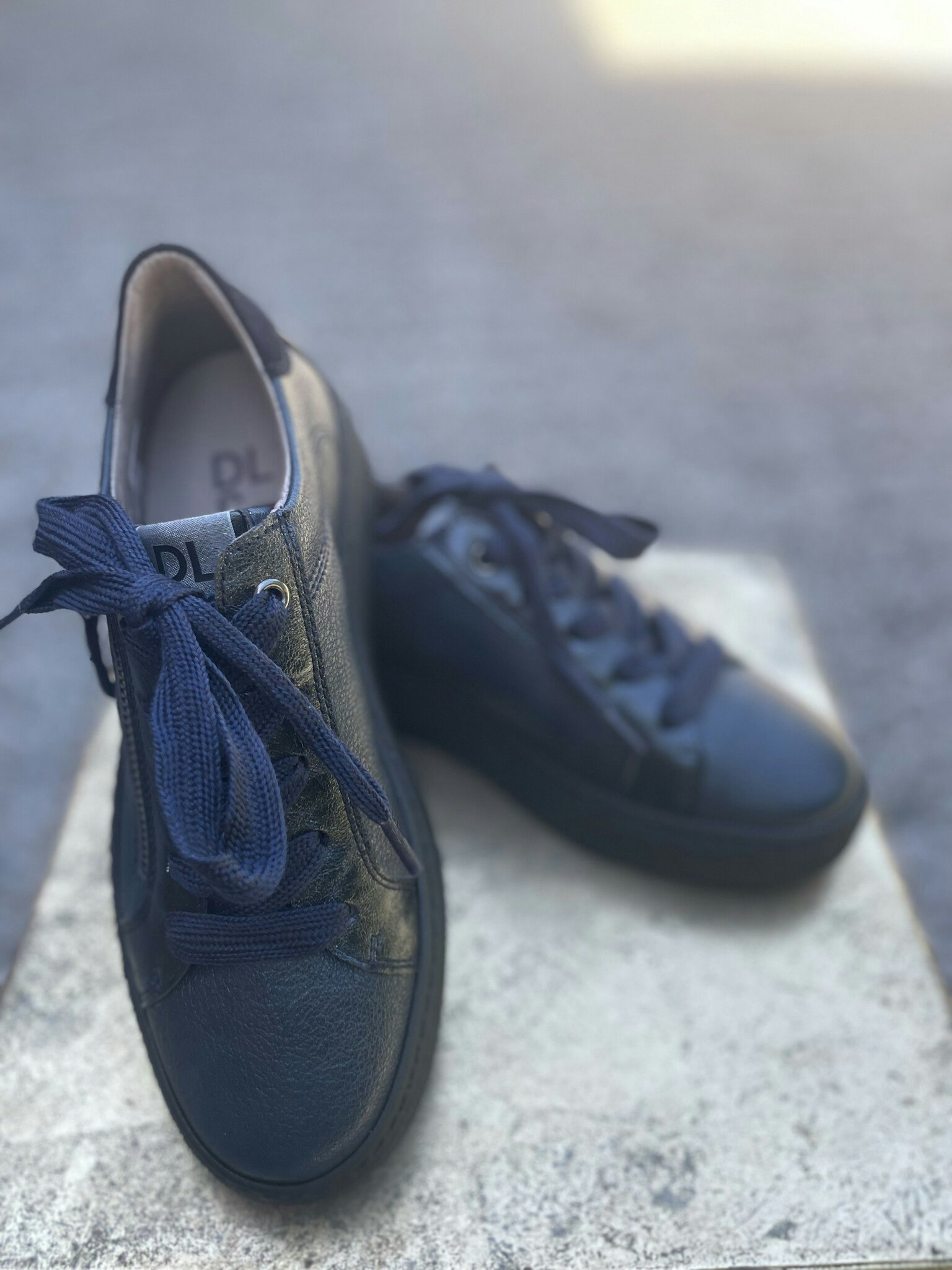 DLSport Gympasko , Mörkblå metallic , låg