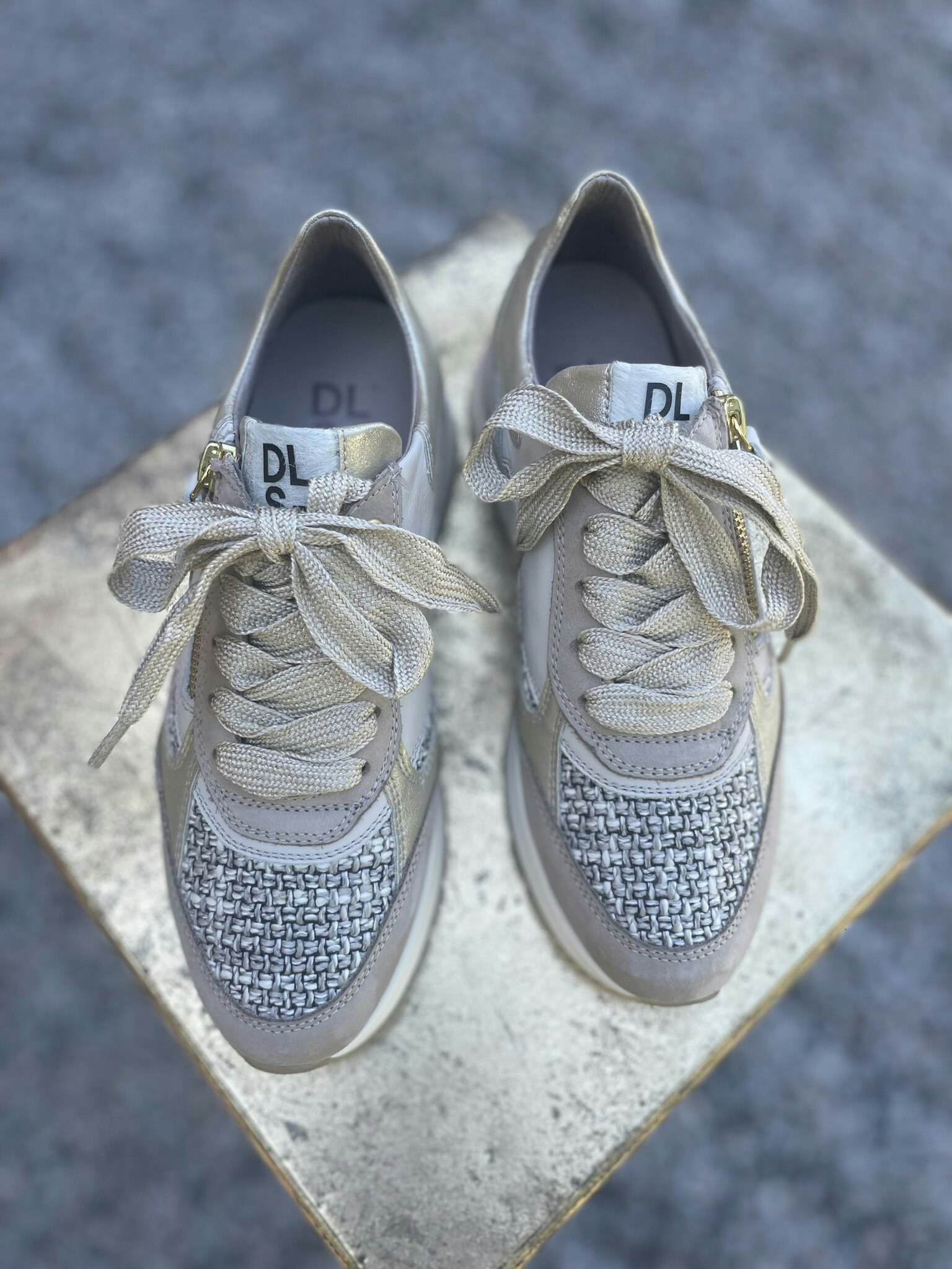 DLSport Gympasko "Chanel" , beige / guld
