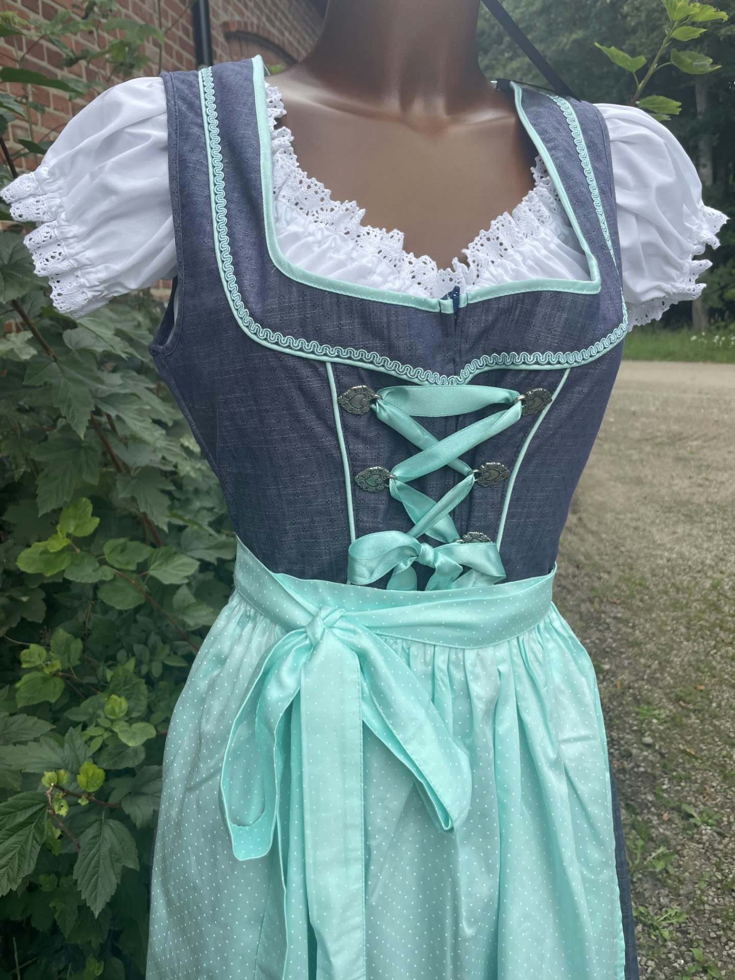 Ramona Lippert  "Jeans " , blå / turkos