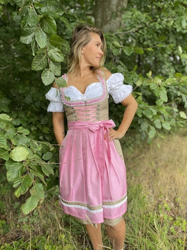 Stockerpoint "Michelle Rose" , Oliv / rosa
