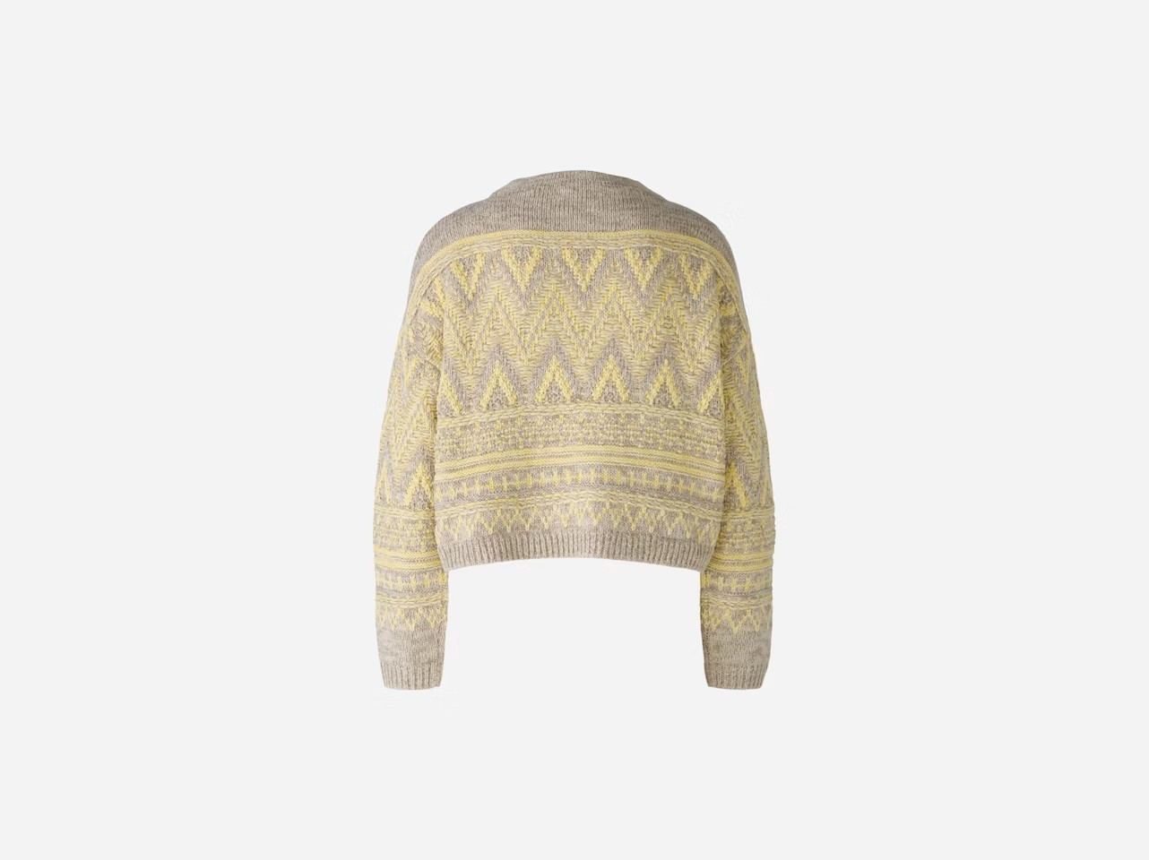 Oui " Jumper " , Yellow / Taupe