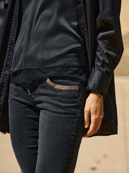 Mos Mosh " Naomi Perla " Jeans , Black