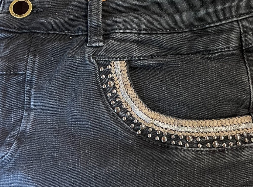 Mos Mosh " Naomi Perla " Jeans , Black