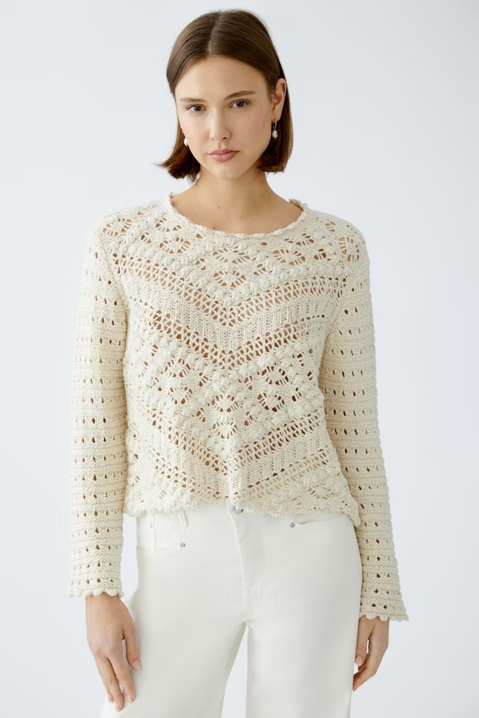 Oui " pullover gardenia " , Vanilj